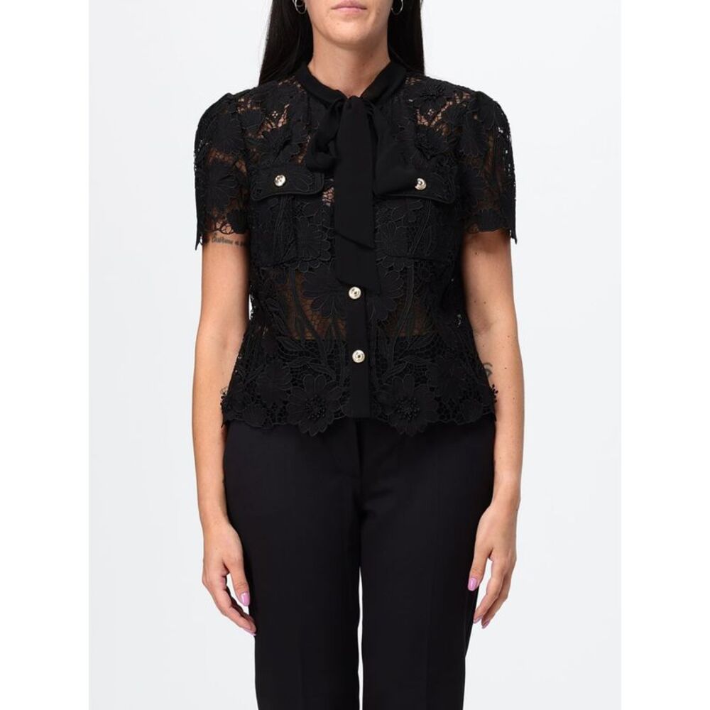 Self-Portrait Top Woman Black